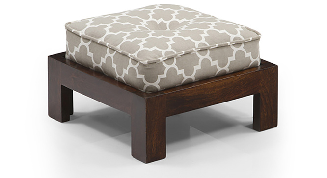 Tribal Coffee Table Set (Walnut & Morocco Lattice Beige)